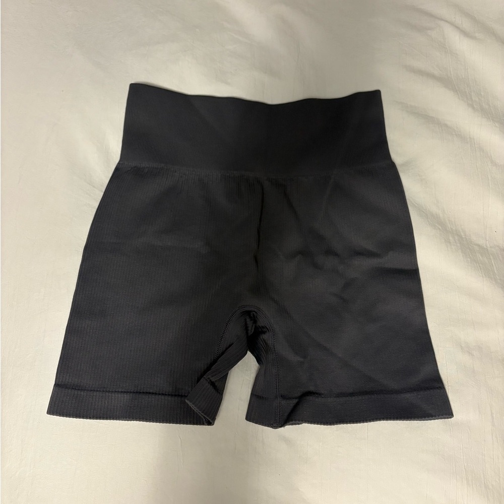 Black Women's High-Waisted Shorts
